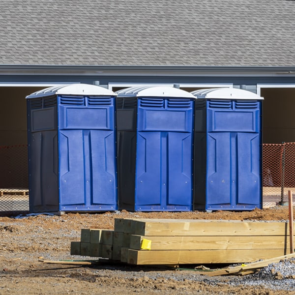 how often are the portable toilets cleaned and serviced during a rental period in Dekalb IL